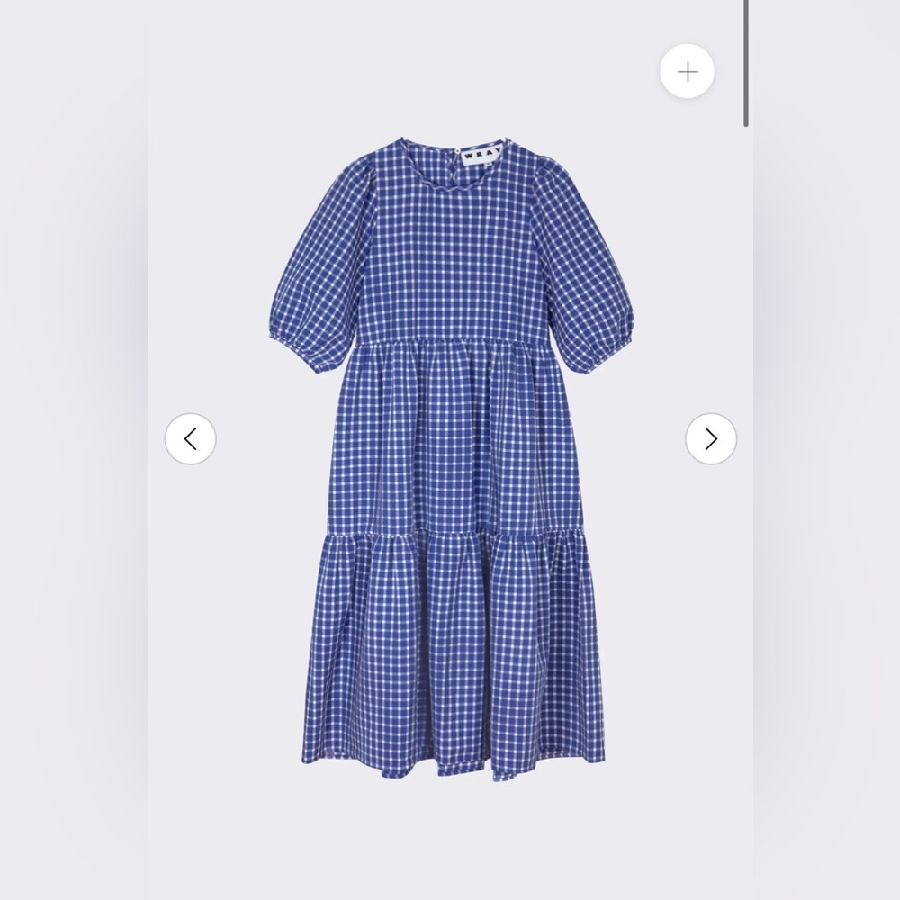 Wray Rosemary dress in weekend (blue and white) plaid - NWT
